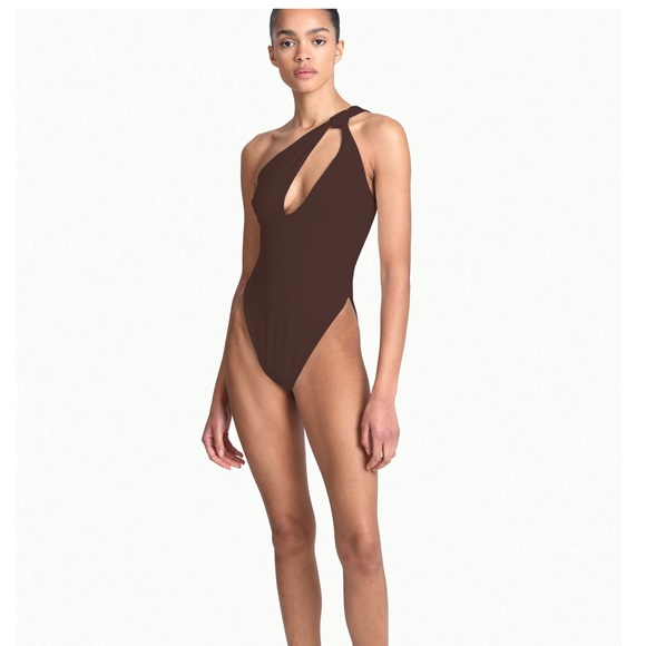 Brand new never worn AEXAE one piece in a chocolate brown - Picture 1 of 3